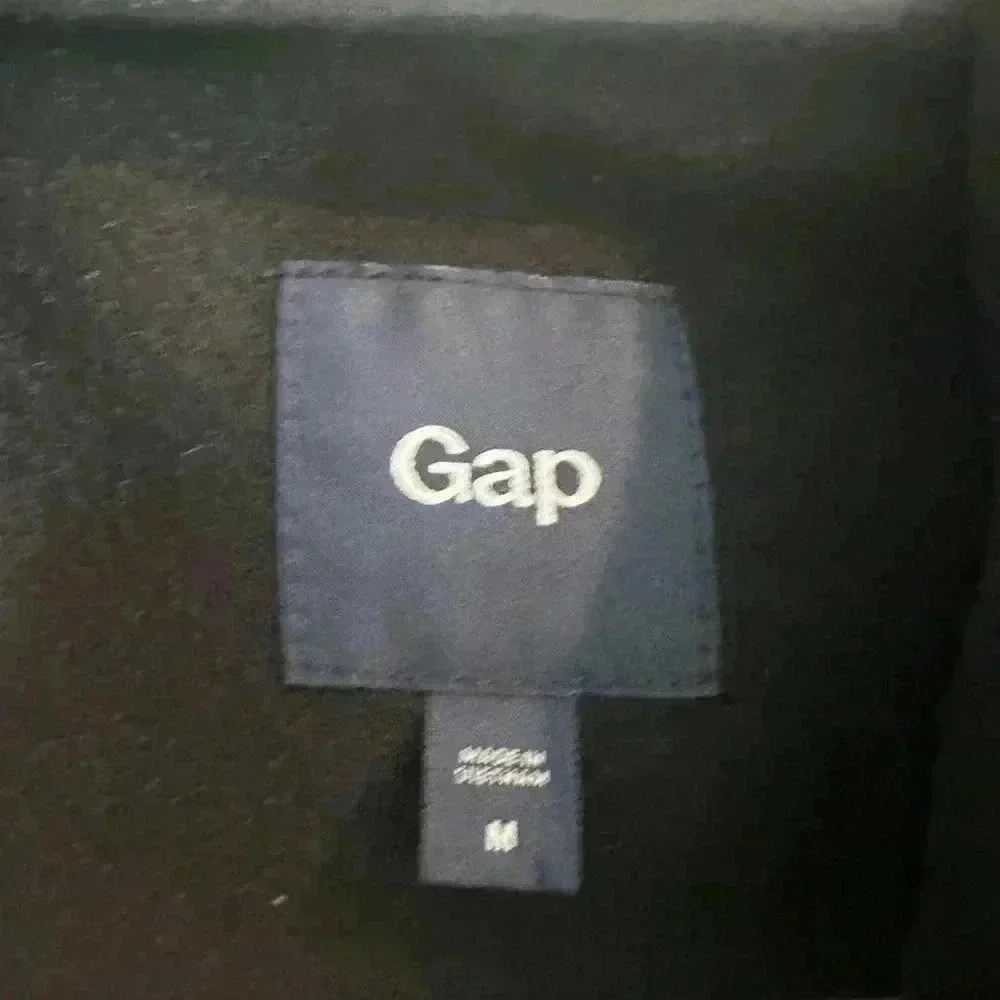 GAP Women's Black Toggle Pea Coat - Picture 3 of 9
